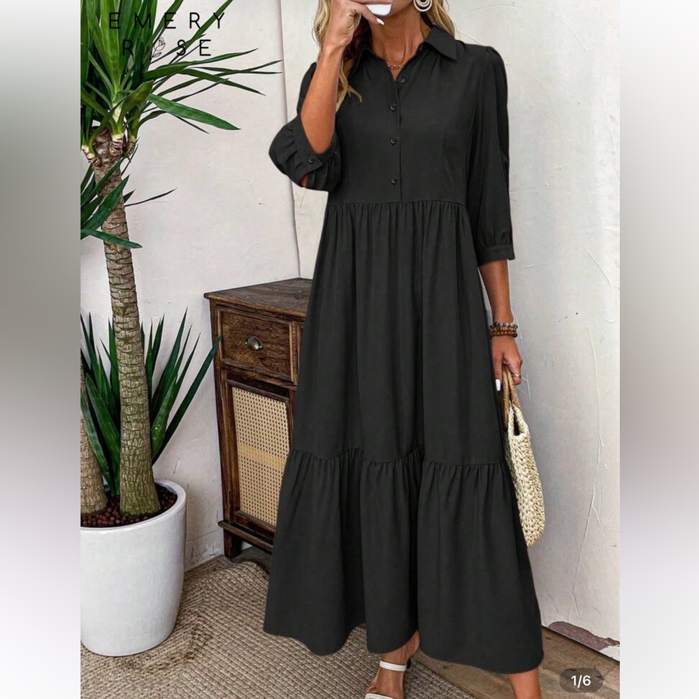 Elegant Black Maxi Dress